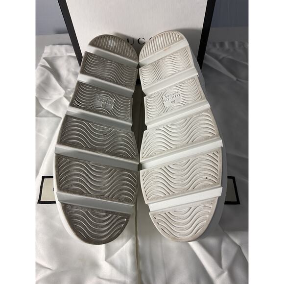 Gucci New Ace White Leather Platform Sneakers Size 11 - Picture 5 of 6